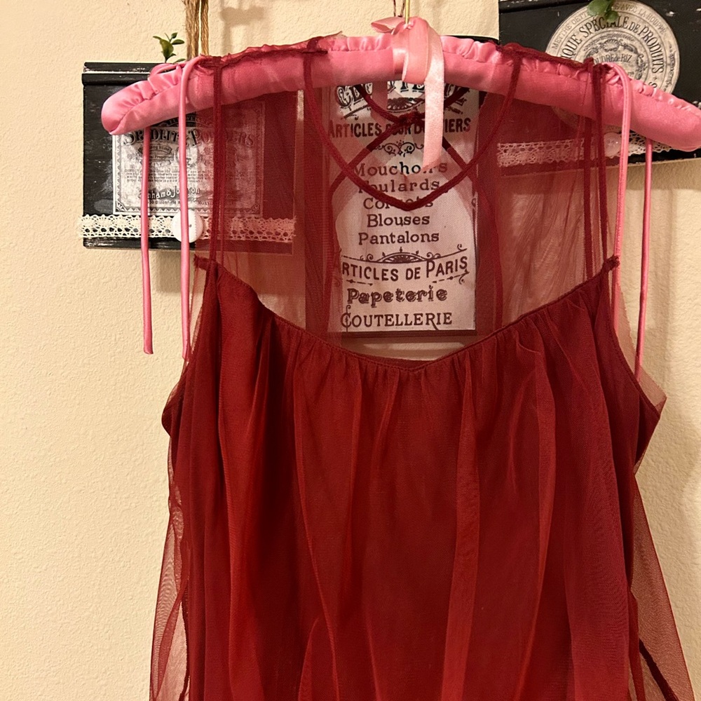 Hollister sexy L flair “see through “ like top/blouse.